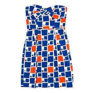 Shoshanna strapless red white blue nautical cruise sailor dress sexy 4th July 0